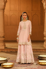 Load image into Gallery viewer, Short kurta with sharara and dupatta