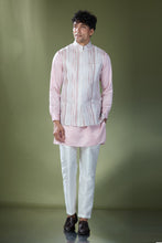 Load image into Gallery viewer, Powder Pink Embroidered Kurta-Jacket Set