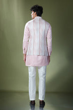 Load image into Gallery viewer, Powder Pink Embroidered Kurta-Jacket Set