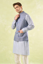 Load image into Gallery viewer, Blue Tweed Textured Jacket