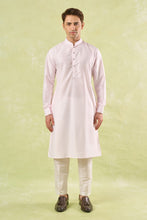 Load image into Gallery viewer, Blush Pink Embroidered Kurta-Bundi Set