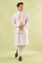 Load image into Gallery viewer, Blush Pink Embroidered Kurta-Bundi Set