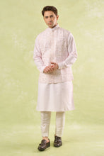 Load image into Gallery viewer, Blush Pink Embroidered Kurta-Bundi Set