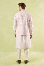 Load image into Gallery viewer, Blush Pink Embroidered Kurta-Bundi Set