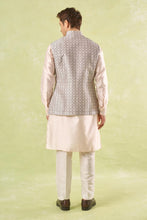 Load image into Gallery viewer, Peach Embroidered Kurta-Bundi Set