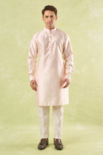 Load image into Gallery viewer, Peach Embroidered Kurta-Bundi Set