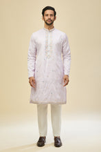 Load image into Gallery viewer, Lilac Embroidered Kurta-Jacket Set