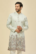 Load image into Gallery viewer, Sky Blue Embroidered Kurta Set