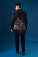 Load image into Gallery viewer, Coal Fauna Kurta-Bundi Set