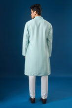 Load image into Gallery viewer, Sky Blue Floral Printed Kurta Set
