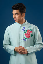 Load image into Gallery viewer, Sky Blue Floral Printed Kurta Set