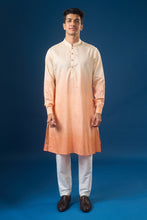 Load image into Gallery viewer, Peach Ombre Kurta-Bundi Set
