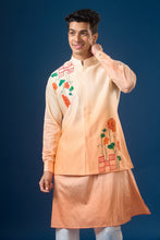 Load image into Gallery viewer, Peach Ombre Kurta-Bundi Set