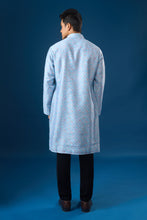 Load image into Gallery viewer, Sky Blue Mirror Embroidered Kurta Set