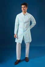 Load image into Gallery viewer, Sea Blue Embroidered Kurta