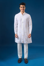 Load image into Gallery viewer, White Embroidered Kurta