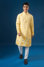 Load image into Gallery viewer, Yellow Floral Printed Kurta Set