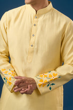 Load image into Gallery viewer, Yellow Floral Printed Kurta Set
