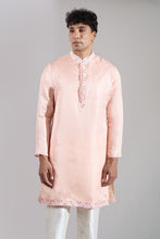 Load image into Gallery viewer, Peach Embroidered Kurta-Jacket Set