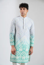 Load image into Gallery viewer, Blue Embroidered Kurta Set