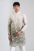 Load image into Gallery viewer, Green Ombre Embroidered Kurta Set