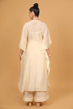 Load image into Gallery viewer, chanderi silk kaftan kurta set