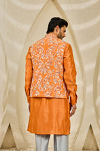 Load image into Gallery viewer, Burnt Orange Bloom Waistcoat Set