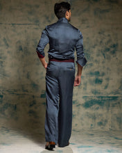 Load image into Gallery viewer, Charcoal Blue Shirt Set