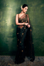 Load image into Gallery viewer, Black Ghunghroo saree