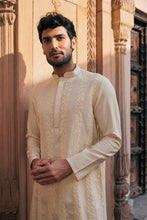 Load image into Gallery viewer, Beige Dori Embroidery Chanderi Silk Kurta