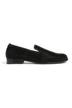 Load image into Gallery viewer, Midnight Matinee Velvet Embroidered Shoes