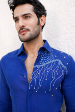 Load image into Gallery viewer, Ultramarine Blue Embroidered Shirt