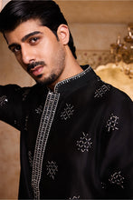 Load image into Gallery viewer, EMBROIDERED BLACK KURTA CHURIDAR
