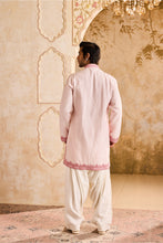 Load image into Gallery viewer, EMBROIDERED PINK PINTUCKED KURTA WITH SALWAR