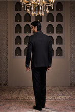 Load image into Gallery viewer, BLACK EMBROIDERED JODHPURI COAT WITH PANT