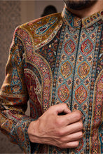 Load image into Gallery viewer, JAMAWAR ACHKAN BLACK KURTA DHOTI SALWAR