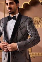 Load image into Gallery viewer, GREY TUXEDO JACKET AND PANT
