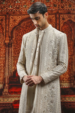 Load image into Gallery viewer, Ivory Sherwani with Dabka Pitta Embroidery