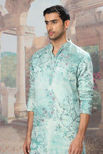Load image into Gallery viewer, Sage Blossom Hand Embroidered Kurta Set