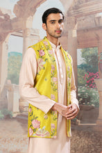Load image into Gallery viewer, Sunlit Garden Embroidered Kurta Bundi Set