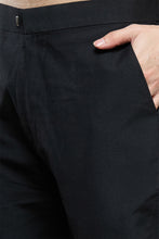 Load image into Gallery viewer, Mehendi Green Panel Design Kurta Set