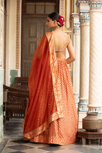 Load image into Gallery viewer, Rust lehenga set