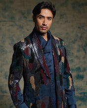 Load image into Gallery viewer, Multicolored Sequined Short Jacket Set