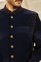 Load image into Gallery viewer, Blue Reverie Indowestern Set