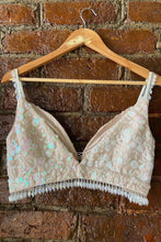 Load image into Gallery viewer, Peach organza saree and Sequin work blouse