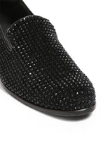Load image into Gallery viewer, Midnight Matinee Velvet Embroidered Shoes