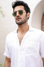 Load image into Gallery viewer, White Cuban Embroidered Shirt