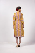 Load image into Gallery viewer, MUSTARD MULTICOLOR PANT KURTA SET