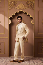 Load image into Gallery viewer, BEIGE TUXEDO JACKET, WAISTCOAT AND PANT