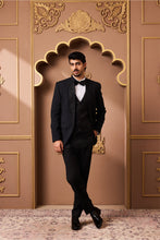 Load image into Gallery viewer, BLACK TUXEDO VEST PANT